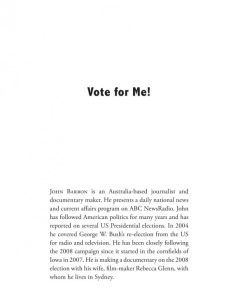 Vote for Me The Long Road to the White House 1st Edition John Barron